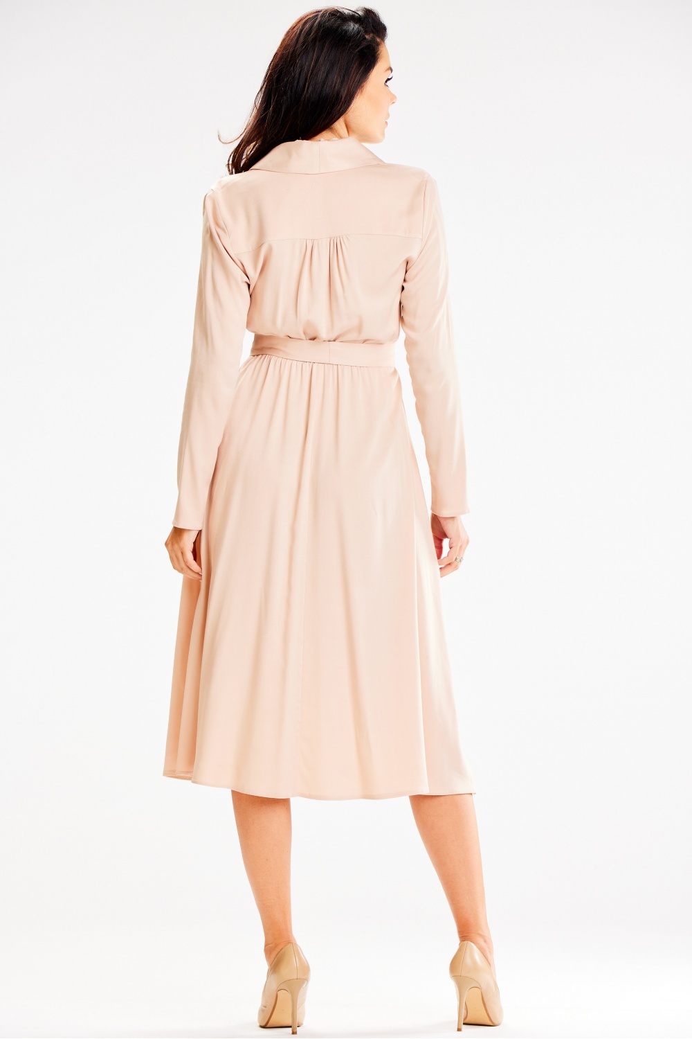 Sukienka Model A604 Beige - awama - obrazek 3