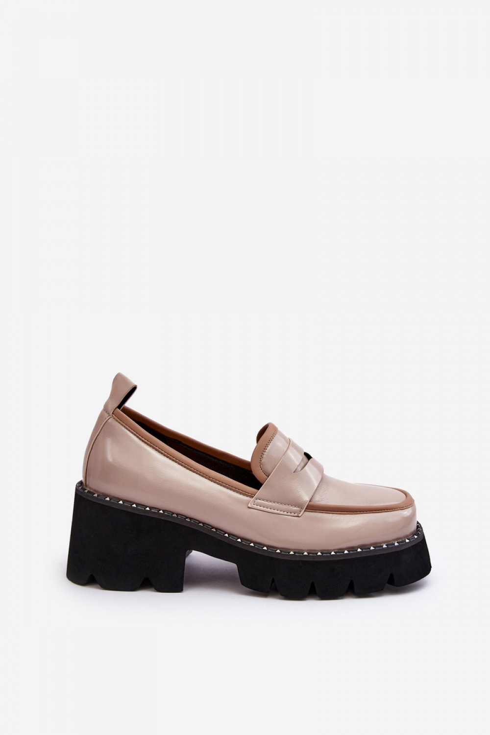 Mokasyny Model DA MR870-32 Beige - Step in style - obrazek 3