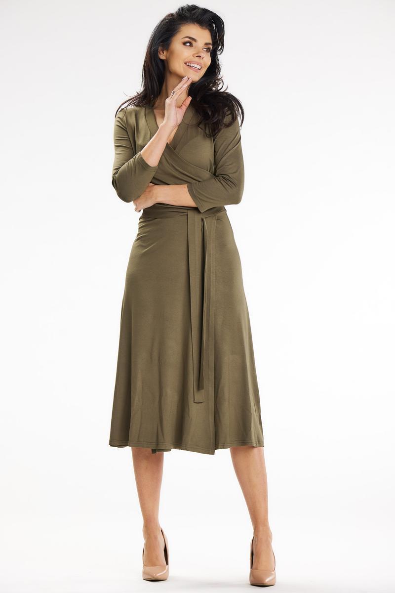 Sukienka Model A653 Khaki - awama - obrazek 2