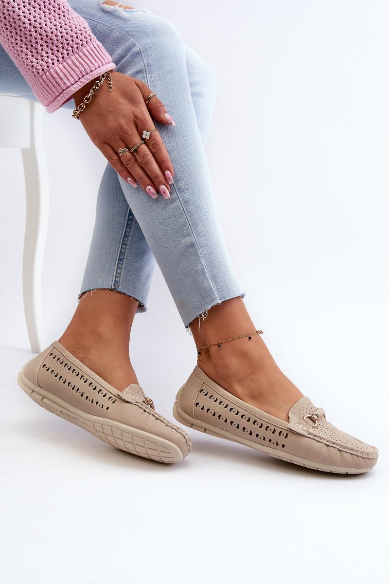 Mokasyny Model Kaydance VG251 Beige - Step in style - obrazek 3