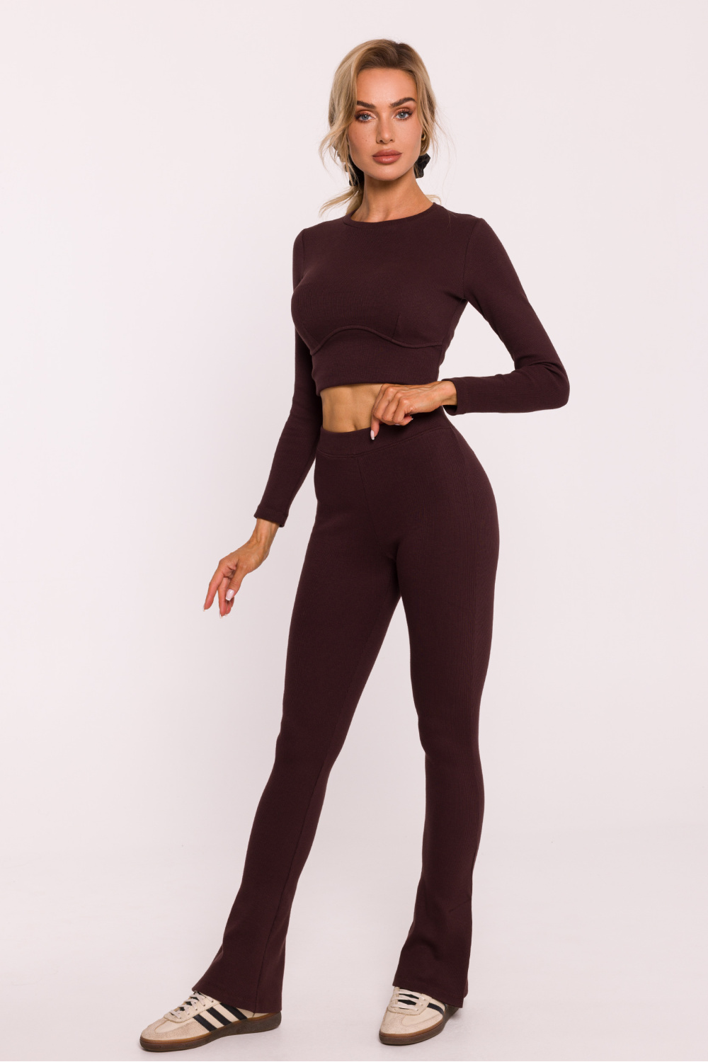 Legginsy Model MOE816 Brown - Moe - obrazek 2