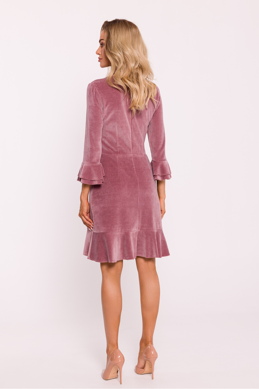 Sukienka Model MOE825 Dirty Pink - Moe - obrazek 3
