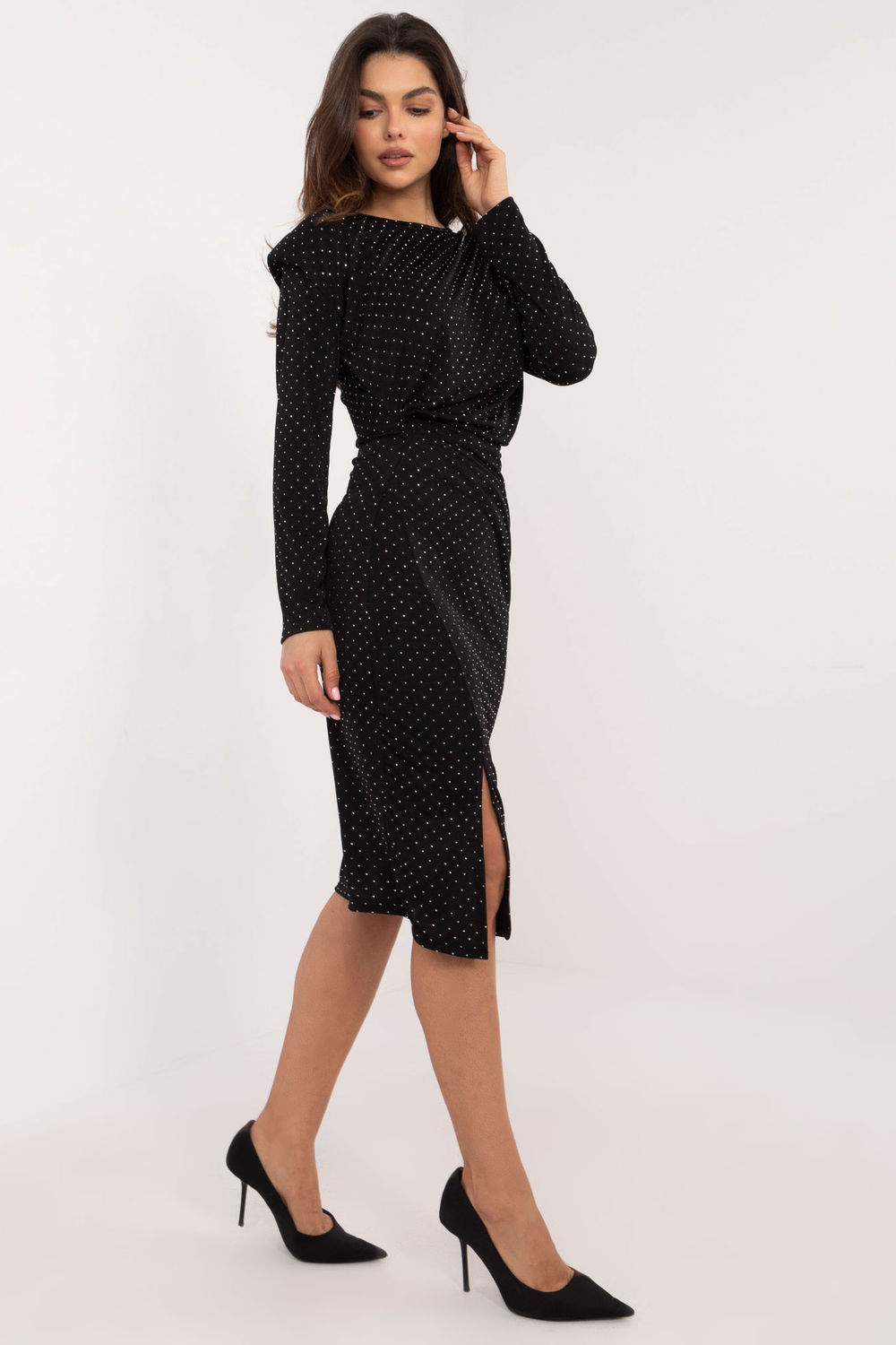 Sukienka Model DHJ-SK-18206.67 Black - Italy Moda - obrazek 2