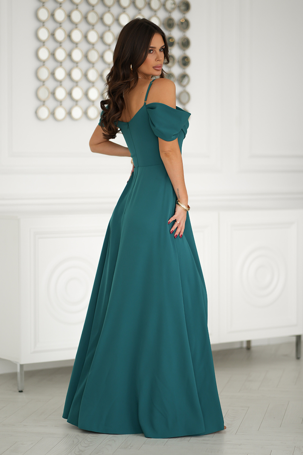 Sukienka Model 320-13 Green - Bicotone - obrazek 3