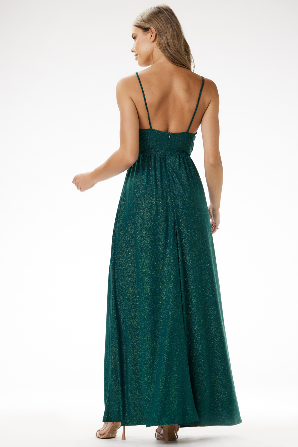Sukienka Model A696 Bottle Green - awama - obrazek 3