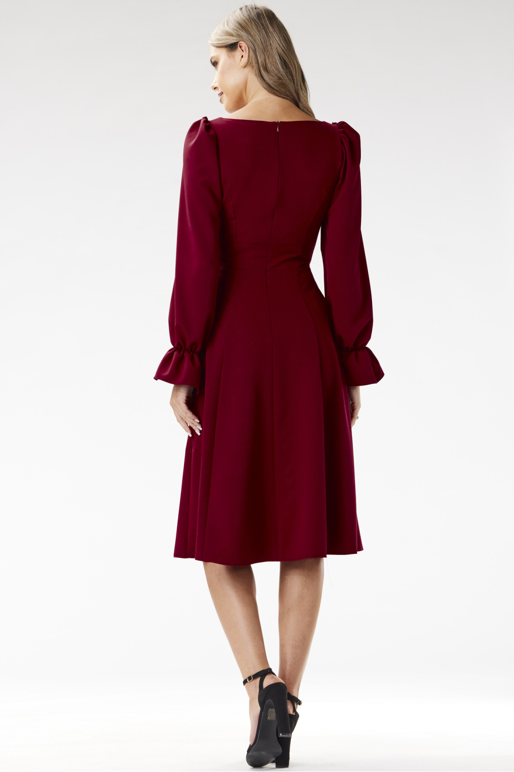 Sukienka Model A695 Claret - awama - obrazek 3