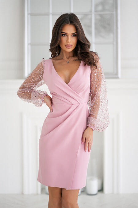 Sukienka Model 324-20 Dirty Pink - Bicotone