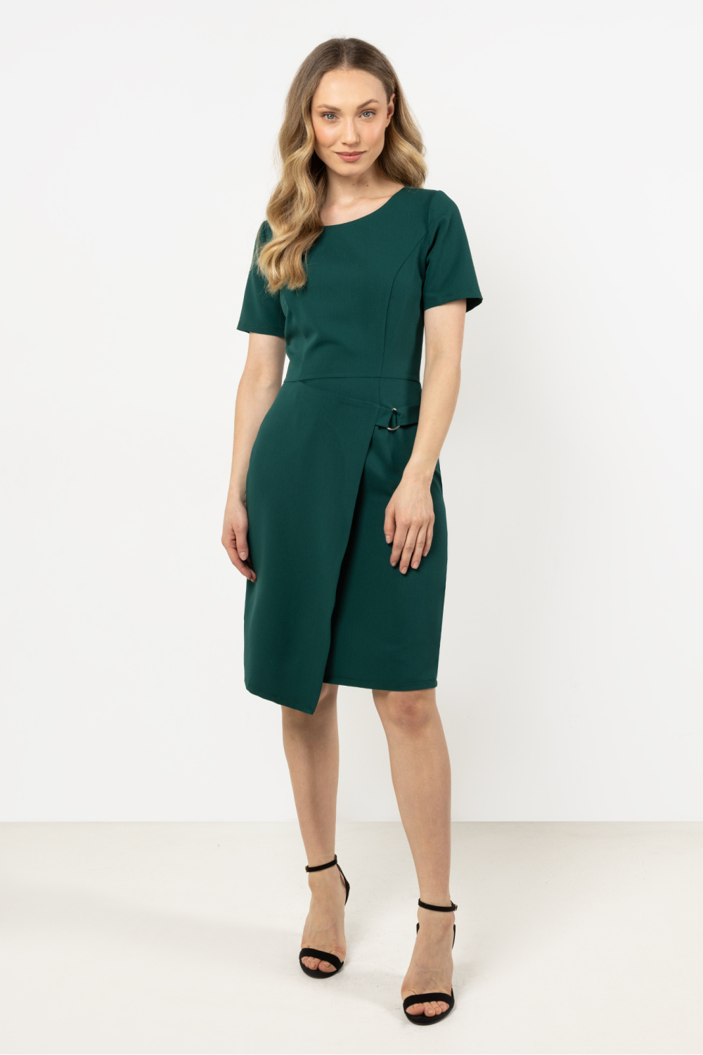 Sukienka Model A710 Bottle Green - awama - obrazek 2