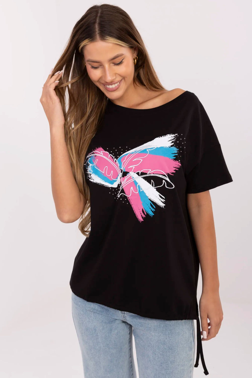 T-shirt Damski Model CLM-TS-1019.79 Black - Factory Price