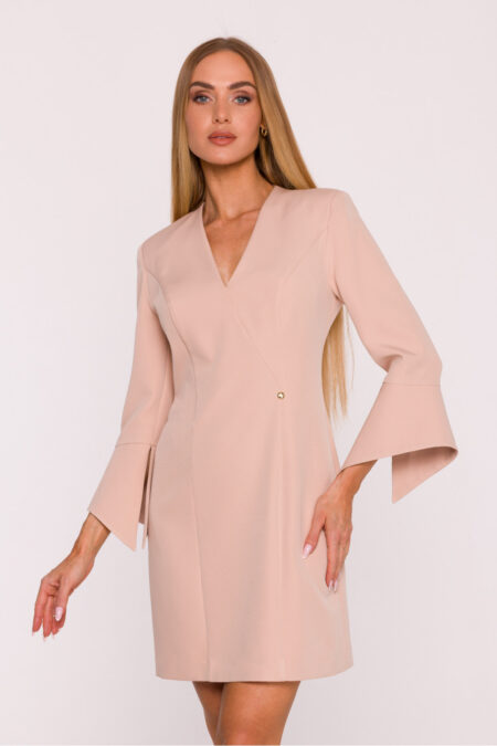 Sukienka Model MOE876 Beige - Moe
