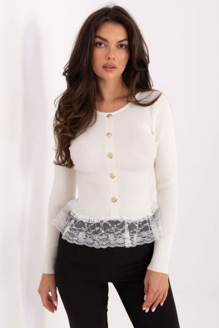 Sweter Damski Model PM-SW-YIS1027.85 Ecru - Factory Price