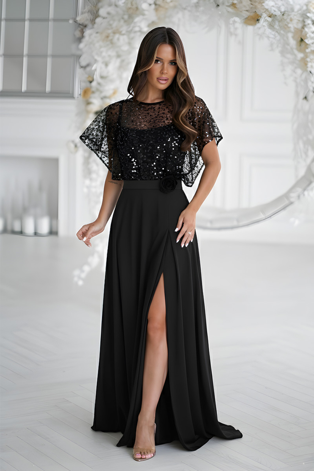 Sukienka Model 333-06 Black - Bicotone - obrazek 2