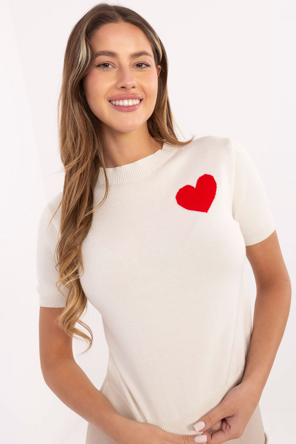 Sweter Damski Model IT-SW-93007.26 Light Beige - Factory Price