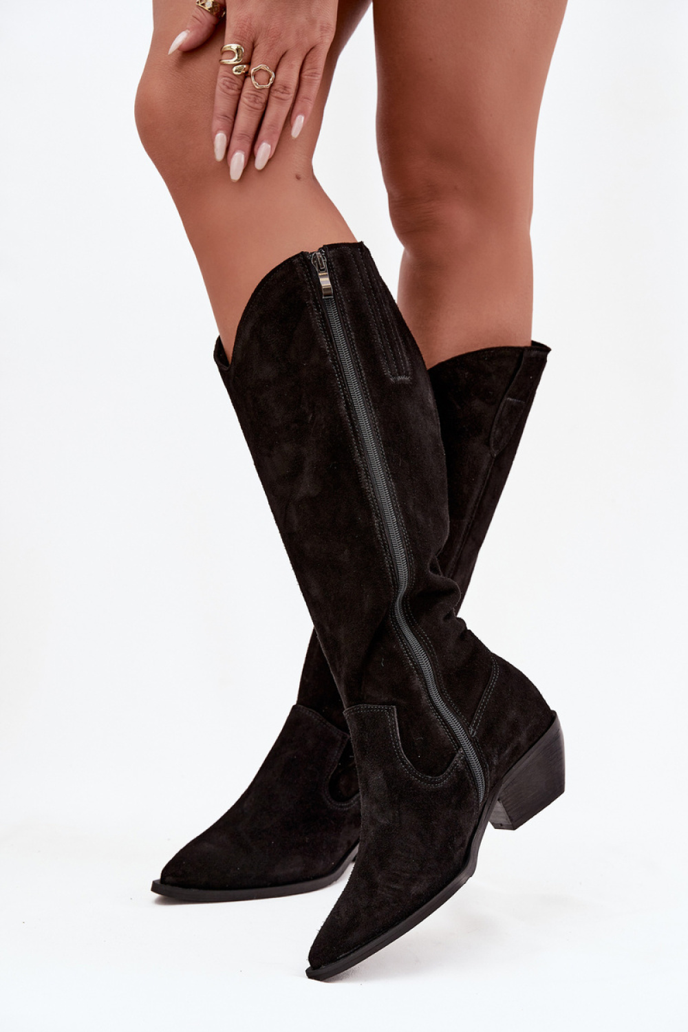 Kozaki Model Zazoo 4225 Black - Step in style - obrazek 3