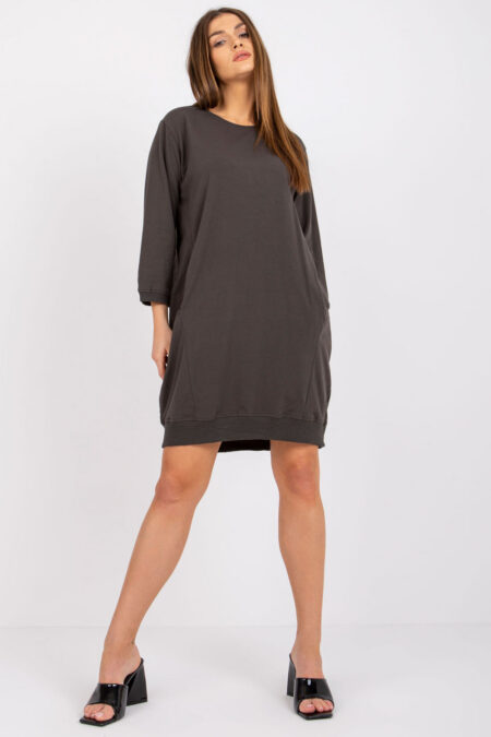 Sukienka Model RV-SK-6839.95 Dark Khaki - Relevance