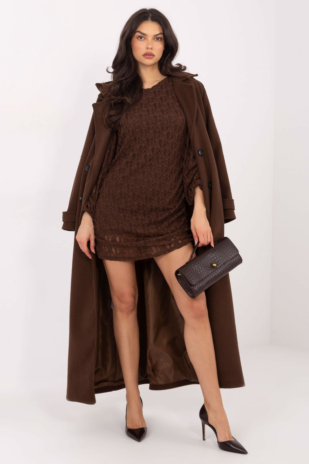 Sukienka Model IT-SK-9975.99 Brown - Italy Moda - obrazek 2