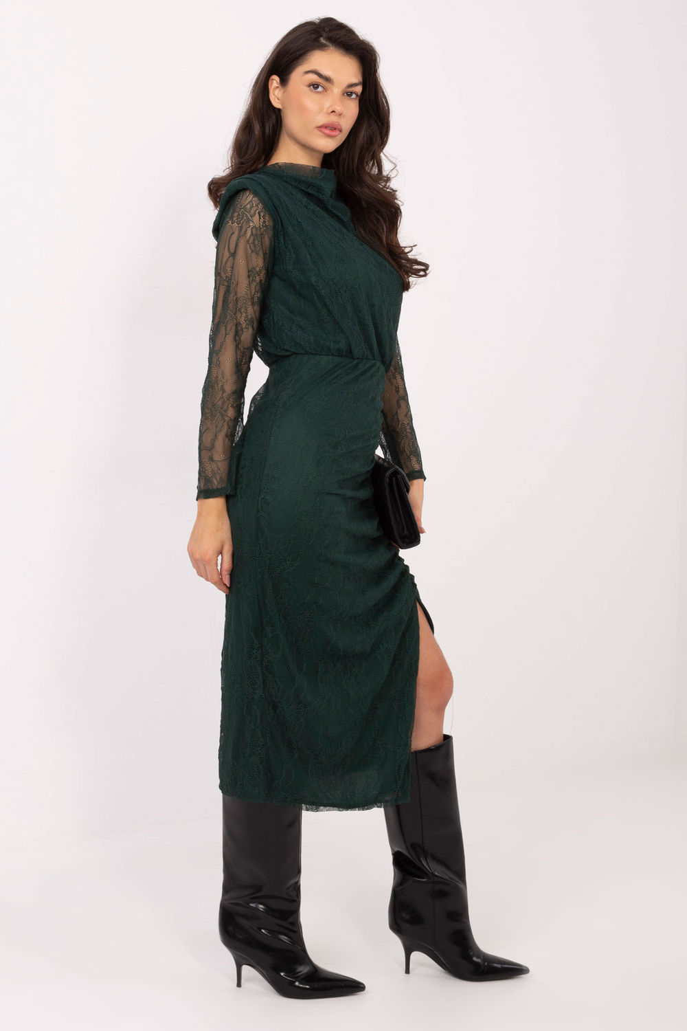 Sukienka Model IT-SK-9937.16 Dark Green - Italy Moda - obrazek 2