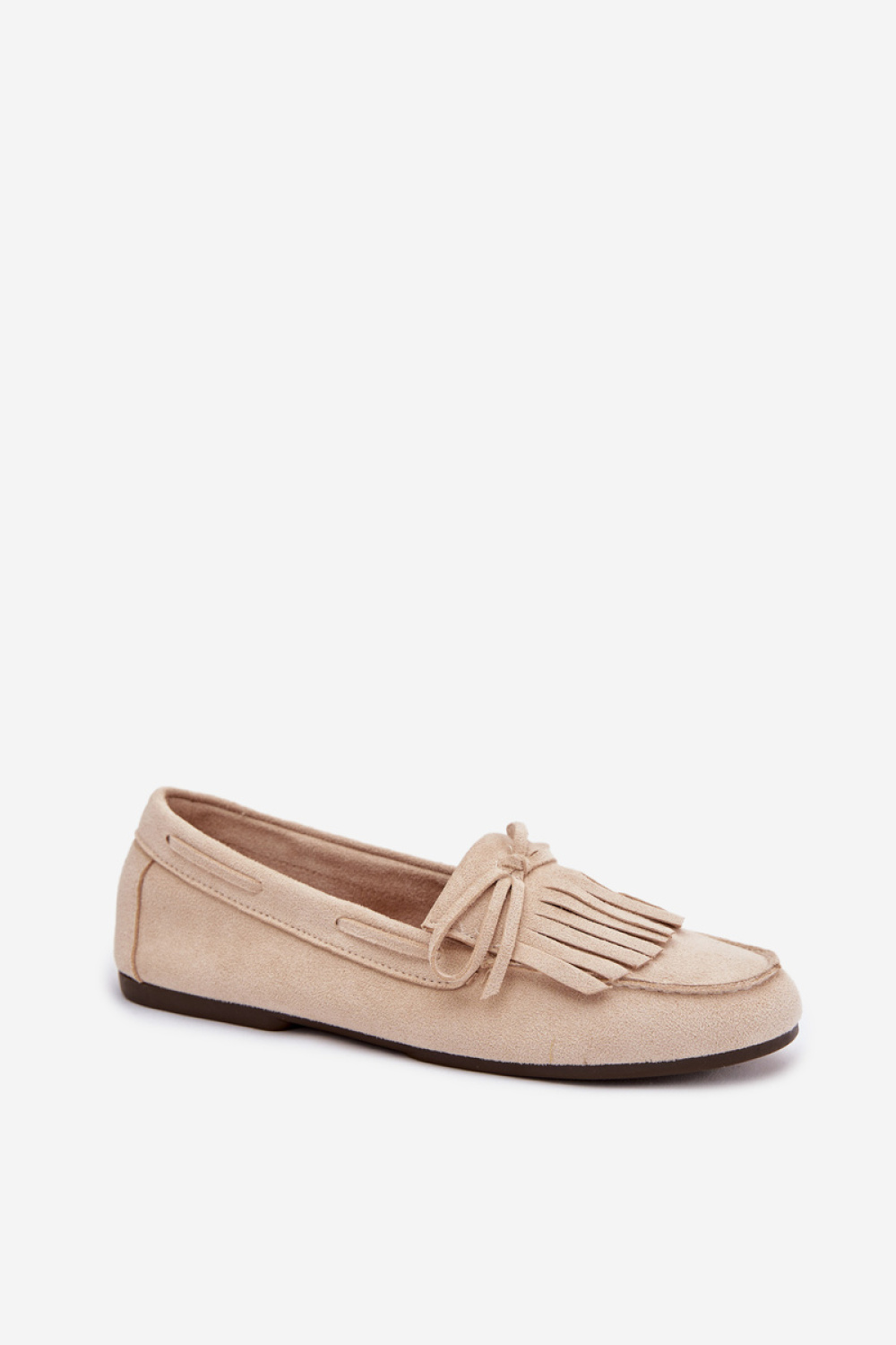 Mokasyny Model Janelisse QQ-274 Light Beige - Step in style - obrazek 2