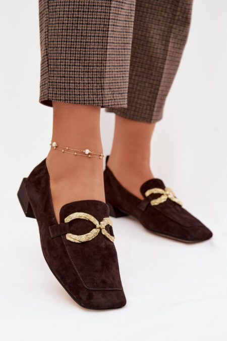 Mokasyny Model DA CR61-3115 Czekolada - Step in style