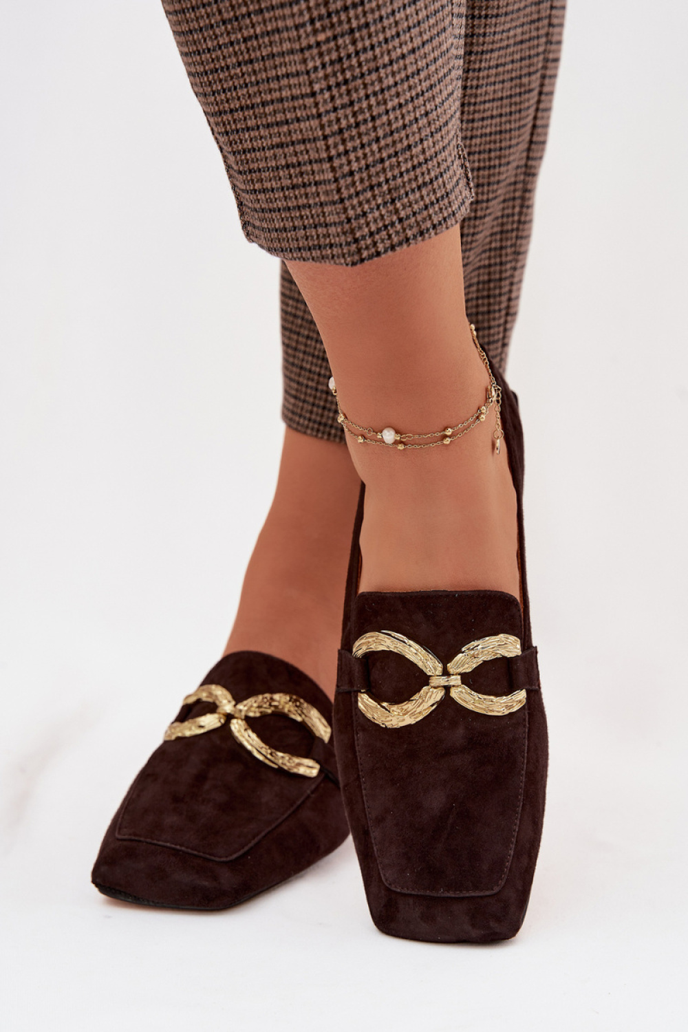 Mokasyny Model DA CR61-3115 Czekolada - Step in style - obrazek 3