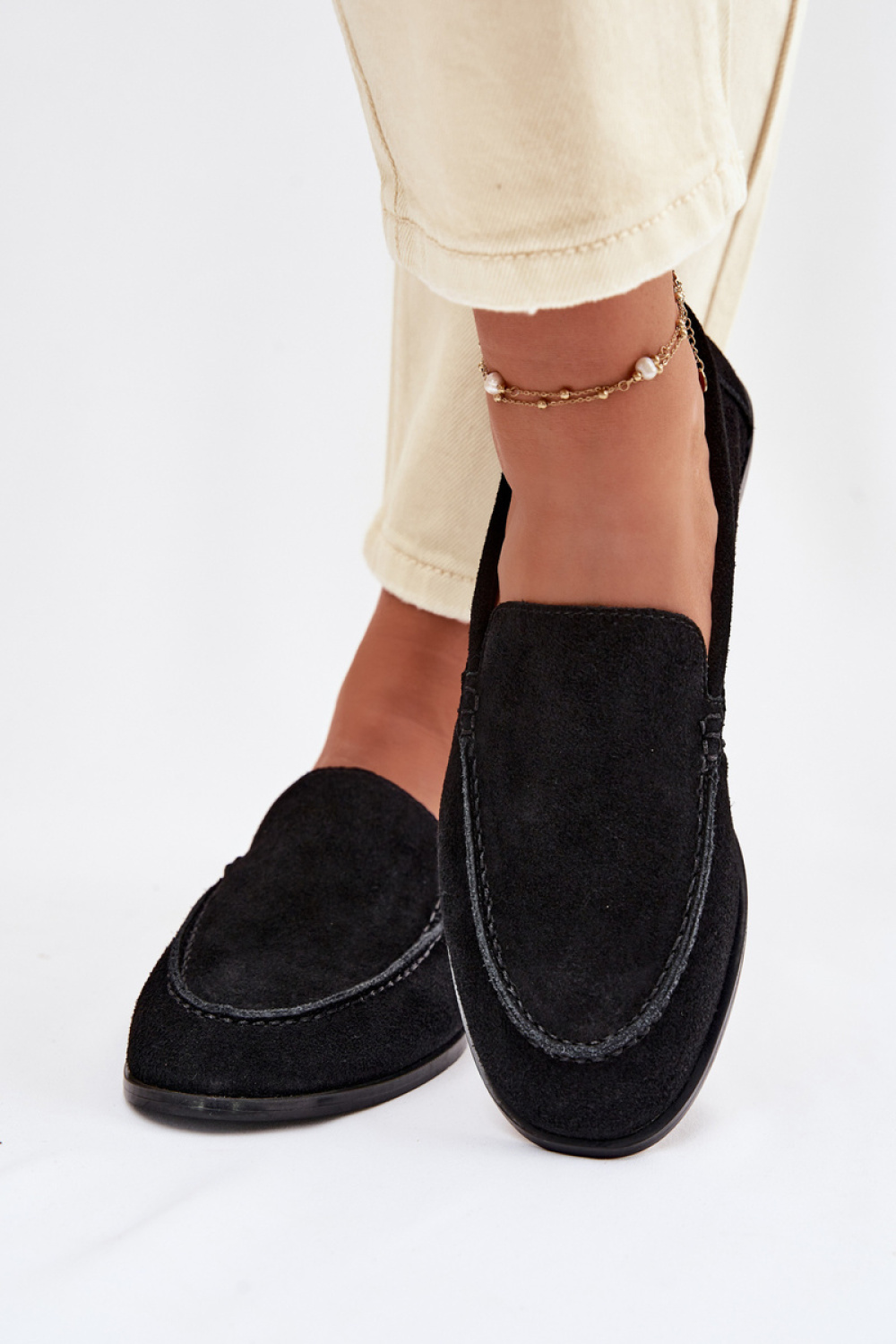 Mokasyny Model Big Star TT274209 Black - Step in style - obrazek 3