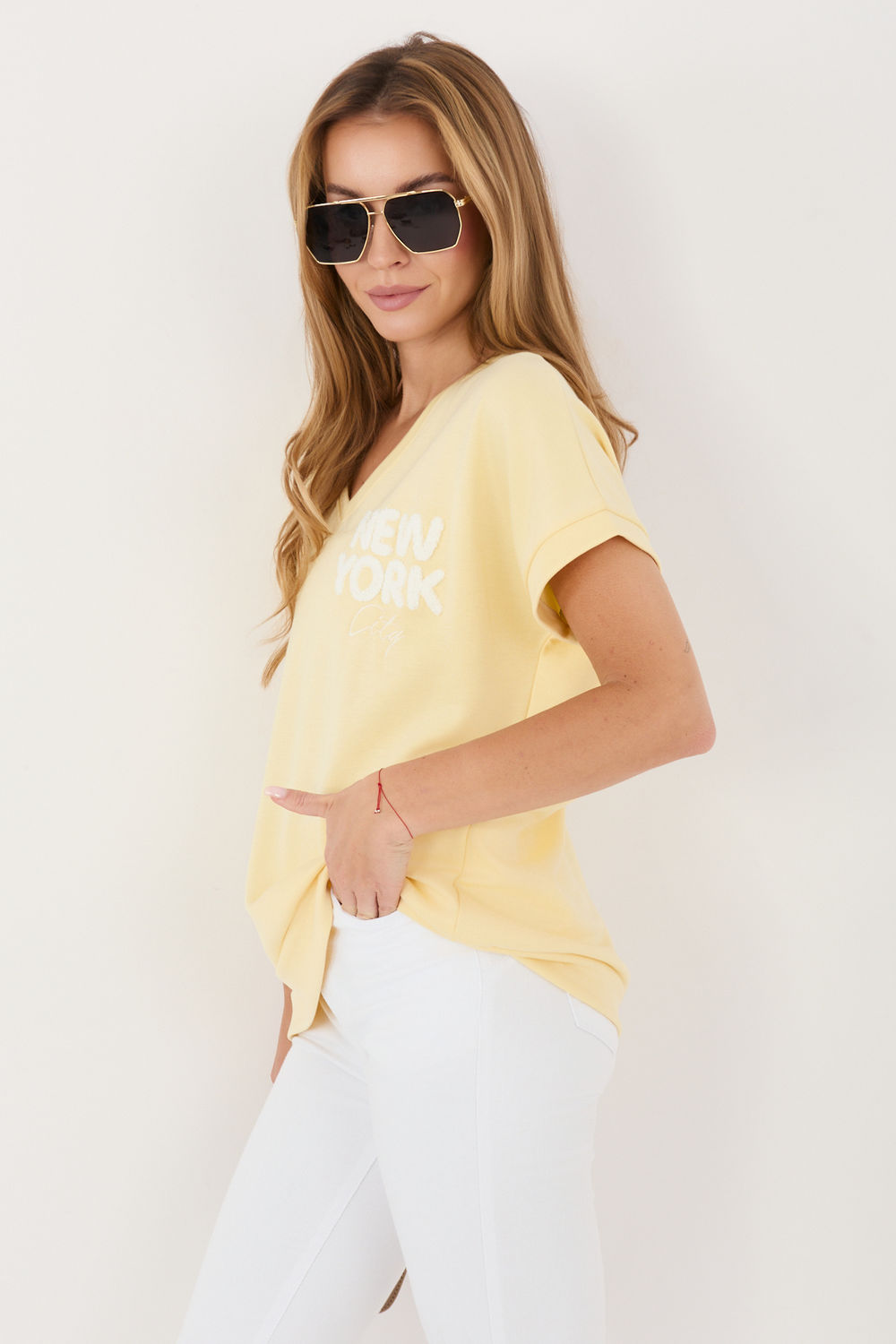 Bluzka Model RV-BZ-A1258.00 Light Yellow - Relevance - obrazek 2