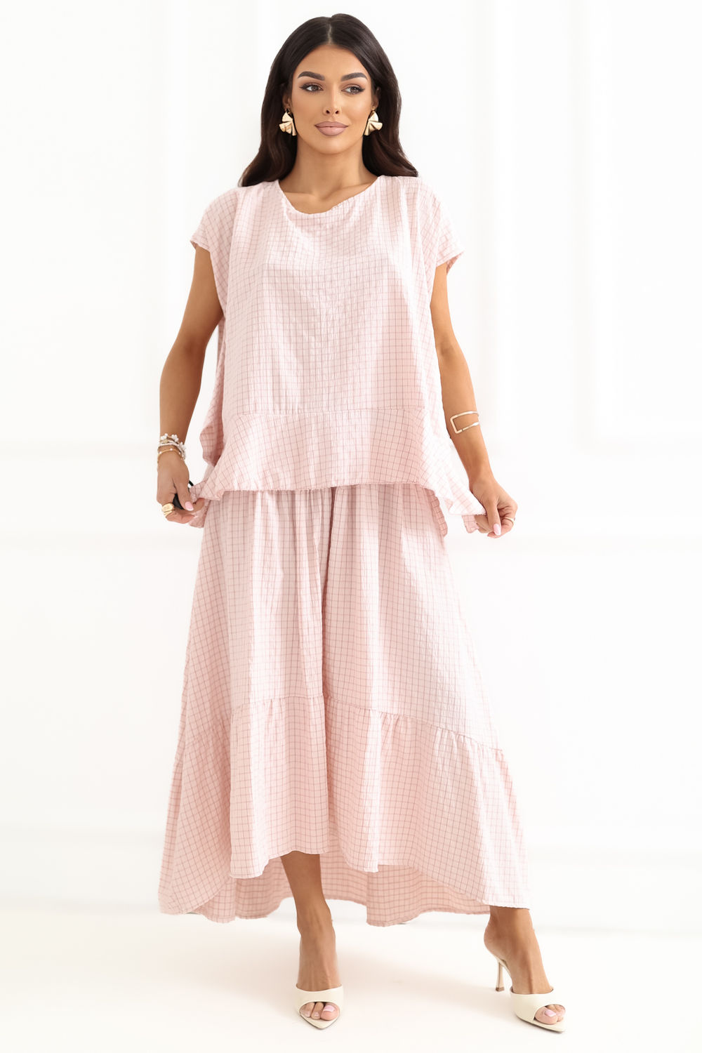 Bluzka Model IT-BZ-FL10332.80 Light Pink - Italy Moda - obrazek 2