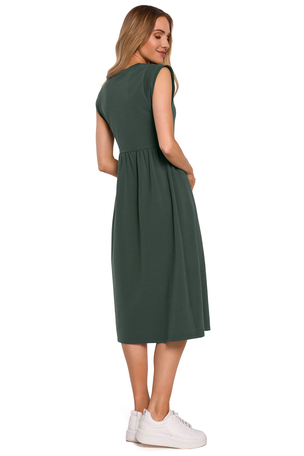 Sukienka Model MOE581 Militare Green - Moe - obrazek 2