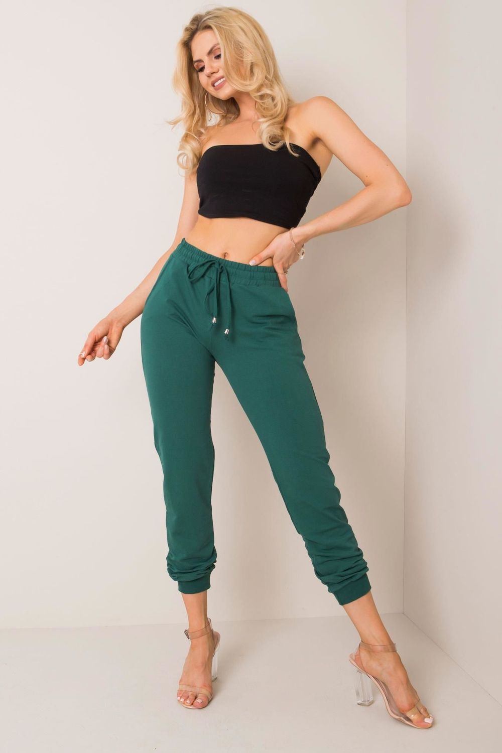 Spodnie Dresowe Model RV-DR-5040.02X Dark Green - BFG - obrazek 2