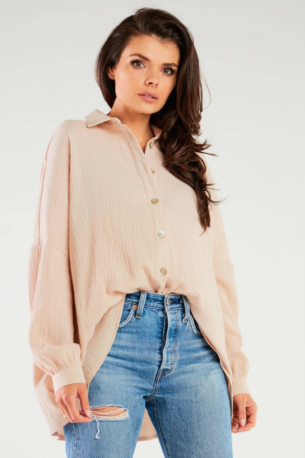 Koszula Damska Model M264 Beige – Infinite You