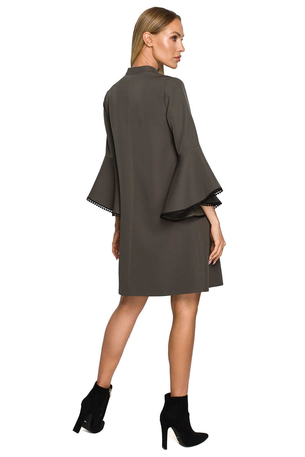 Sukienka Model MOE698 Khaki - Moe - obrazek 2