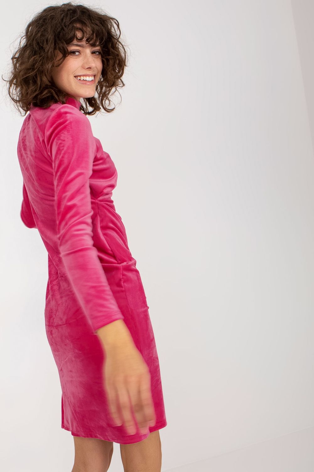 Sukienka Model RP-SK-8207.12X Dark Pink - Rue Paris - obrazek 4