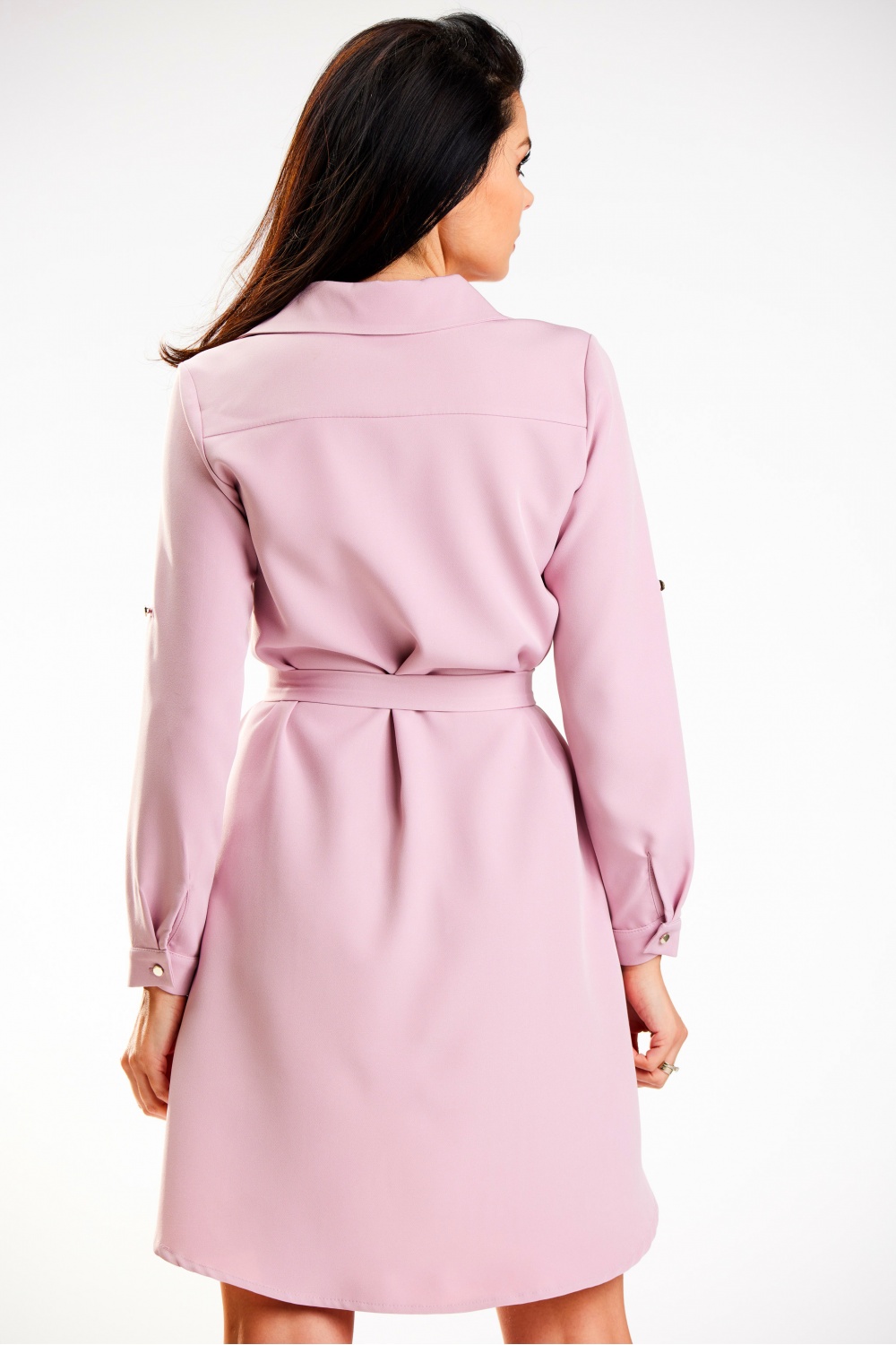 Sukienka Model A568 Dirty Pink - awama - obrazek 3