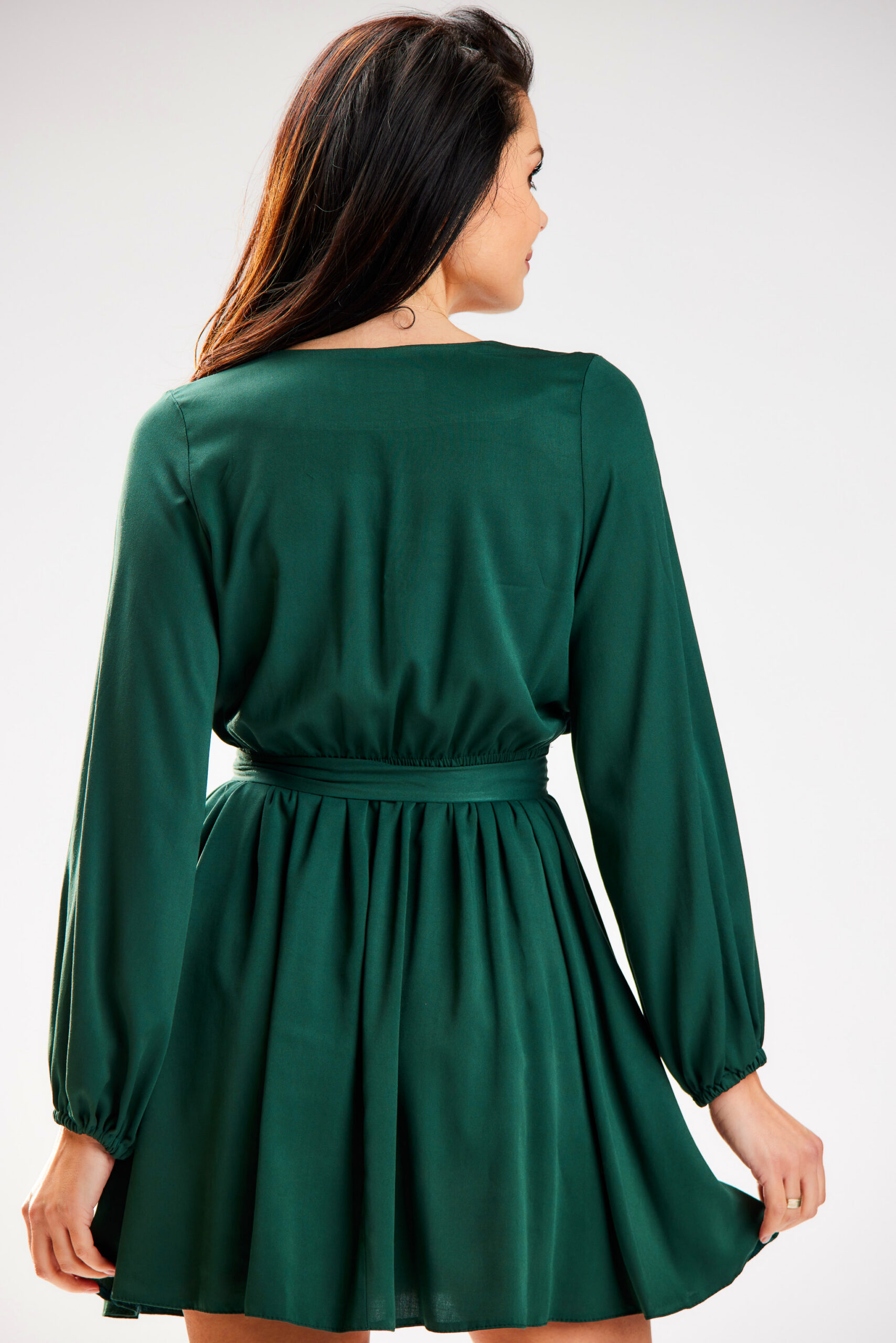 Sukienka Model A577 Bottle Green - awama - obrazek 3