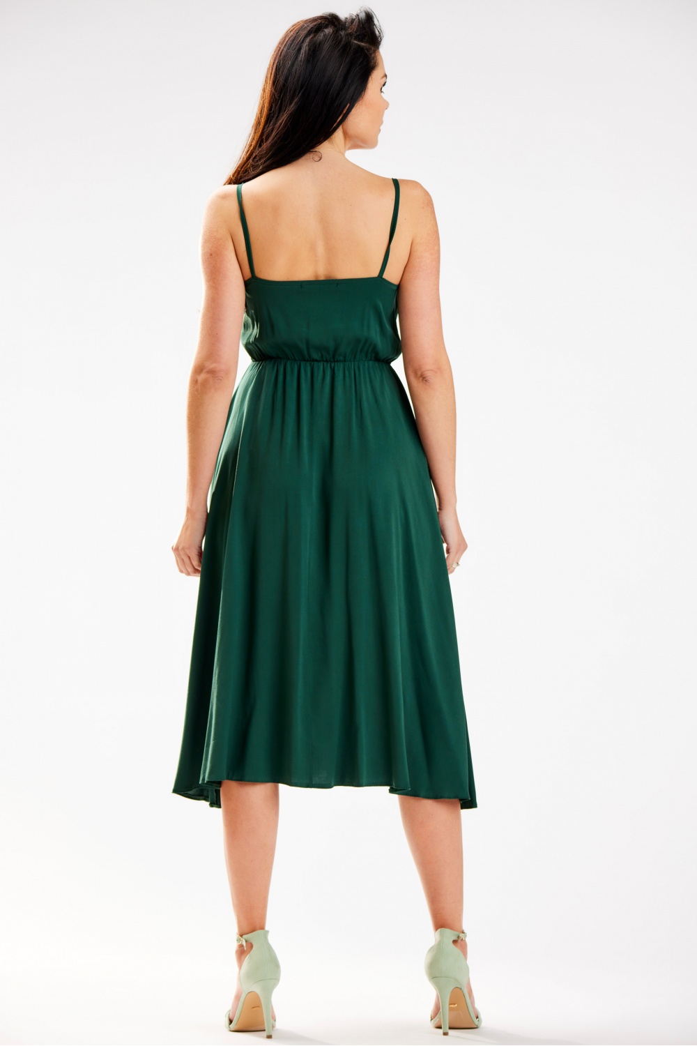 Sukienka Model A579 Bottle Green - awama - obrazek 3