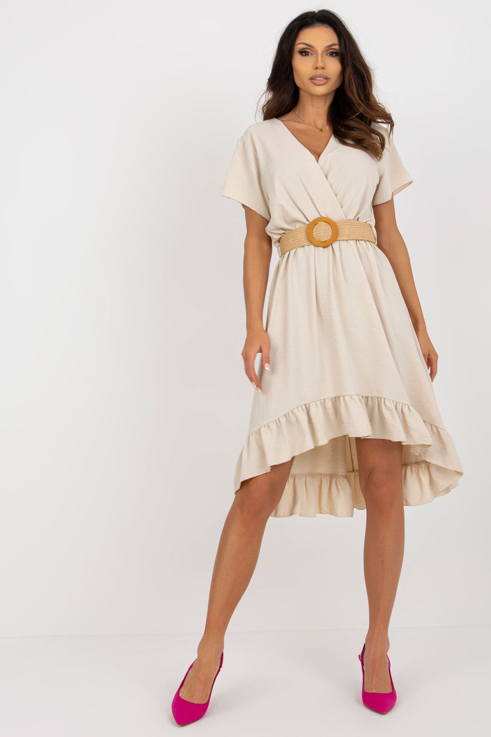 Sukienka Model DHJ-SK-8358.19 Beige – Italy Moda