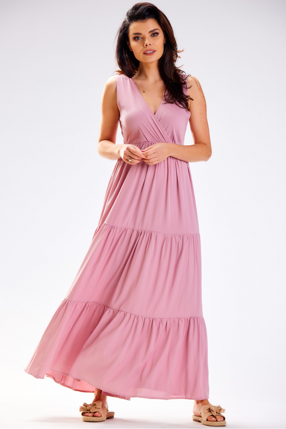 Sukienka Model A581 Dirty Pink - awama - obrazek 2