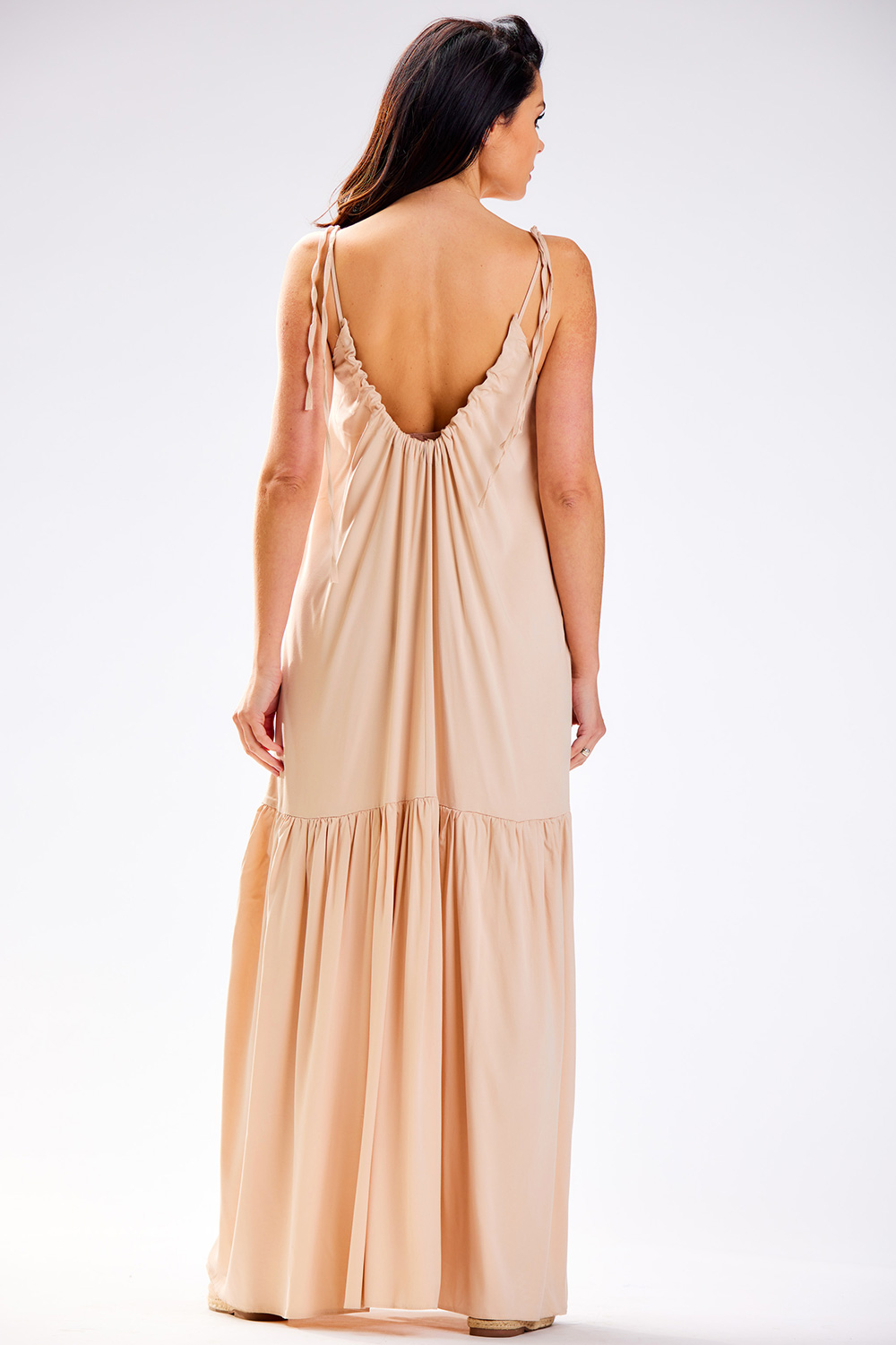 Sukienka Model A582 Beige - awama - obrazek 3